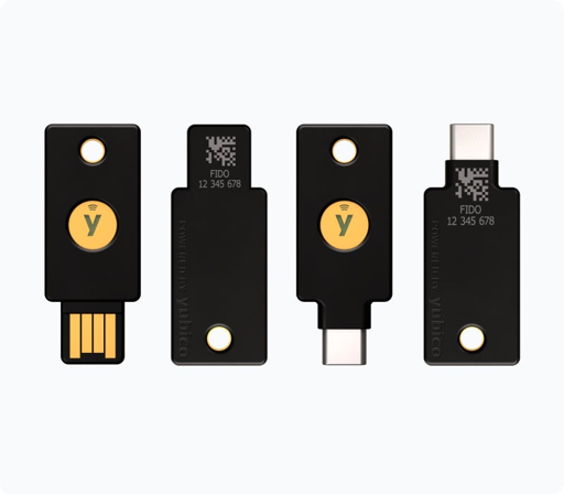 Fysieke USB-beveiligingssleutel om accounts te beveiligen